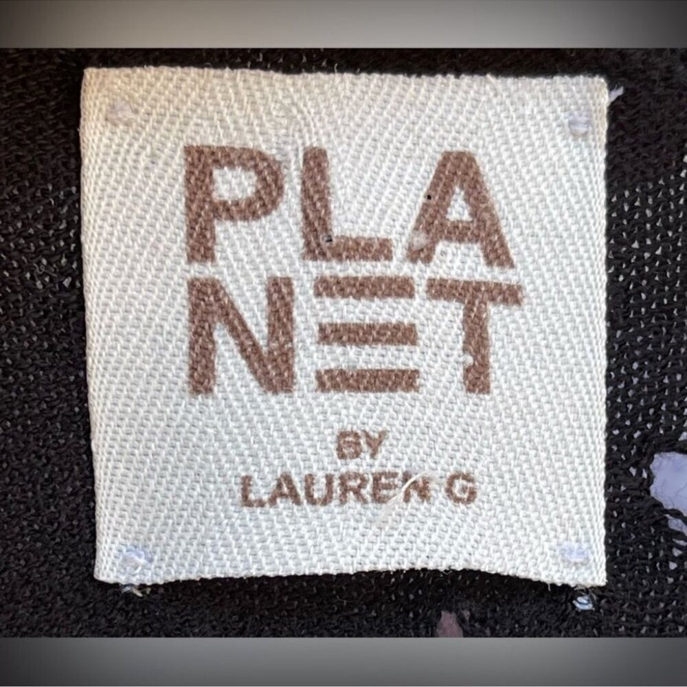 PLANET BY LAUREN G One Size Sweater HoleyDistressed Lightweight Pullover XL - Picture 6 of 8